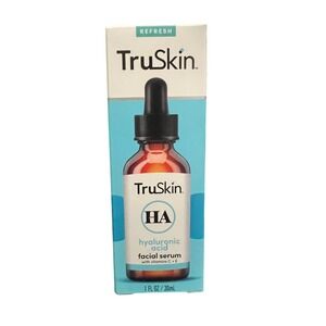 TruSkin HA Hyaluronic Acid Facial Serum with Vitamins C E 1 fl oz 30ml